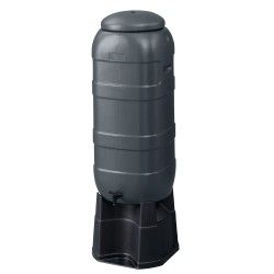 Wood look black oak rain barrel 50 gallons