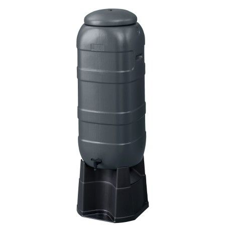Wood look black oak rain barrel 50 gallons