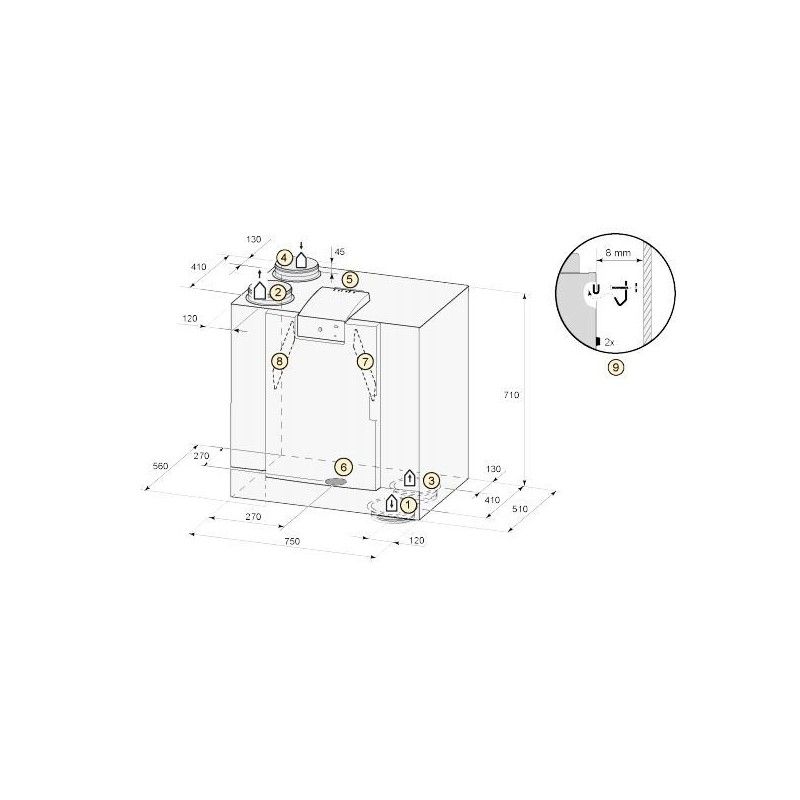 Exclusive Rain Barrel Rainbowl 46 gallons