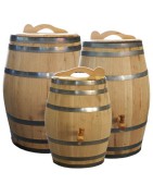 Wooden rain barrel 